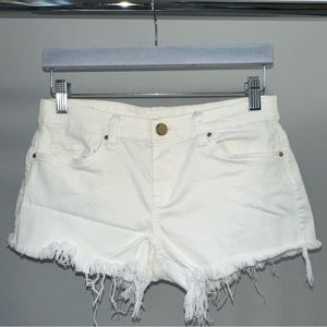 Blank NYC White Denim Shorts